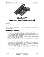 Предварительный просмотр 1 страницы Aqua Computer aquabus X4 User And Installation Manual