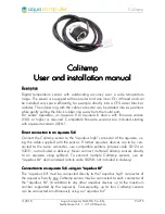 Aqua Computer Calitemp User And Installation Manual предпросмотр