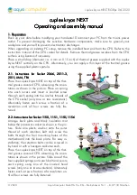 Предварительный просмотр 1 страницы Aqua Computer cuplex kryos NEXT RGBpx Operating And Assembly Manual