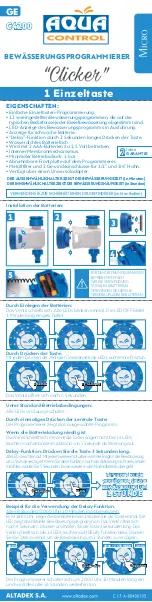 Preview for 5 page of Aqua Control Clicker Quick Start Manual