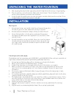 Preview for 4 page of Aqua Cooler WM4F Use And Care Manual