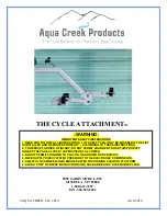 Aqua Creek Products Cycle Attachment Quick Start Manual предпросмотр