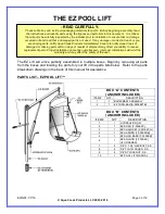 Предварительный просмотр 3 страницы Aqua Creek Products F-03EZPL Installation, Assembly And Operation Manual