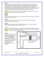 Предварительный просмотр 5 страницы Aqua Creek Products F-03EZPL Installation, Assembly And Operation Manual