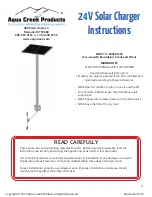 Preview for 1 page of Aqua Creek Products F-045SCH-02 Instructions Manual