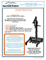 Предварительный просмотр 1 страницы Aqua Creek Products F-MTTC Manual