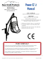 Preview for 1 page of Aqua Creek Products Power EZ 2 Manual