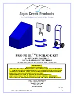 Aqua Creek Products PRO POOL F-004PLBAP Installation Instructions Manual предпросмотр