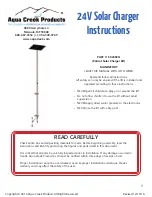 Aqua Creek F-043SCH Instructions Manual preview