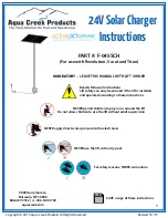 Aqua Creek F-045SCH Instruction Manual preview