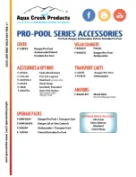 Preview for 14 page of Aqua Creek Pro Pool-AT Instructions Manual