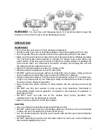 Preview for 8 page of Aqua EZ RVP31 User Manual