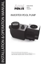 Предварительный просмотр 1 страницы AQUA FORTE IH30 Installation & Operation Manual