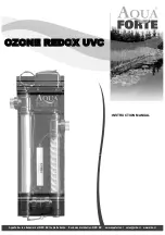 AQUA FORTE OZONE REDOX UVC Instruction Manual предпросмотр