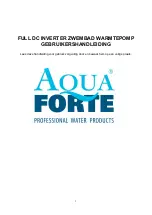 AQUA FORTE SC980 Manual предпросмотр