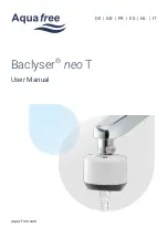 Preview for 1 page of Aqua Free Baclyser neo T User Manual