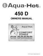 Предварительный просмотр 1 страницы Aqua-Hot 450 D Owner'S Manual