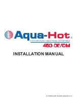 Preview for 1 page of Aqua-Hot 450-DE Series Installation Manual