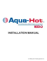 Preview for 1 page of Aqua-Hot 600-D Installation Manual