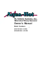 Preview for 1 page of Aqua-Hot AHE-100-02S -12 VDC Owner'S Manual