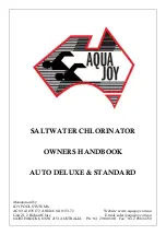 AQUA JOY 1SAJ150 Owner'S Handbook Manual preview