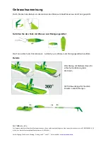 Предварительный просмотр 2 страницы Aqua Laser SPRAY MOP Instruction Manual