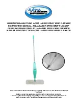 Предварительный просмотр 1 страницы Aqua Laser SPRAYMOP Instruction Manual