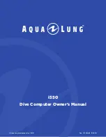 Предварительный просмотр 1 страницы Aqua Lung i550 Owner'S Manual