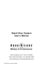 Предварительный просмотр 32 страницы Aqua Lung Rapid Diver User Manual