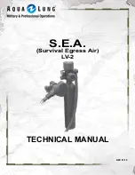 Aqua Lung S.E.A. LV-2 Technical Manual предпросмотр