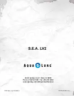 Preview for 34 page of Aqua Lung S.E.A. LV-2 Technical Manual