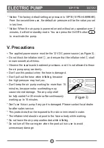 Preview for 6 page of Aqua-Marina EP-T16 Operation Instructions Manual