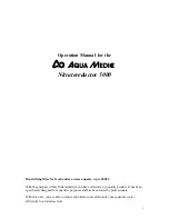 Aqua Medic Nitratereductor NR 5000 Operation Manual preview