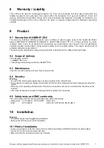 Предварительный просмотр 7 страницы aqua metro AMBUS ZS-5 Mounting And Operating Instructions