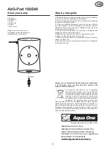 Preview for 3 page of Aqua One AirO2Pod 100 Instruction