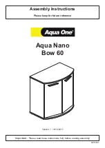 Preview for 1 page of Aqua One Aqua Nano Bow 60 Assembly Instructions Manual