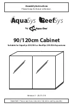 Preview for 1 page of Aqua One Cabinet 53443 Assembly Instructions Manual