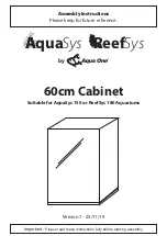 Aqua One Cabinet 53446 Assembly Instructions Manual preview