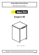 Preview for 1 page of Aqua One Inspire 40 Assembly Instructions Manual