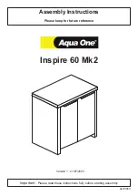 Aqua One Inspire 60 Mk2 Assembly Instructions Manual preview