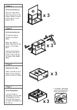 Preview for 6 page of Aqua One Oakstyle Chic 3+2 Unit Assembly Instructions Manual