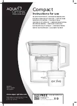 Предварительный просмотр 1 страницы Aqua Optima Evolve Compact Instructions For Use Manual