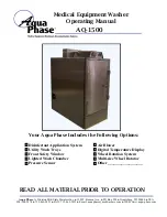 Предварительный просмотр 1 страницы Aqua Phase AQ-1000 Operating Manual