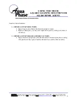 Preview for 49 page of Aqua Phase AQ-2000 Operating Manual