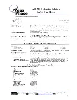 Предварительный просмотр 70 страницы Aqua Phase AQ-2000 Operating Manual