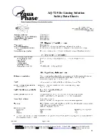 Предварительный просмотр 72 страницы Aqua Phase AQ-2000 Operating Manual