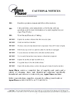 Preview for 4 page of Aqua Phase AQ-3000 Operating Manual