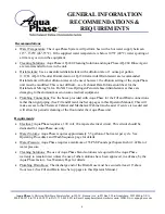 Preview for 9 page of Aqua Phase AQ-3000 Operating Manual