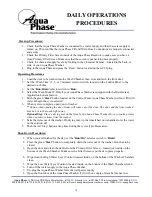 Preview for 18 page of Aqua Phase AQ-3000 Operating Manual