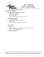 Preview for 41 page of Aqua Phase AQ-3000 Operating Manual